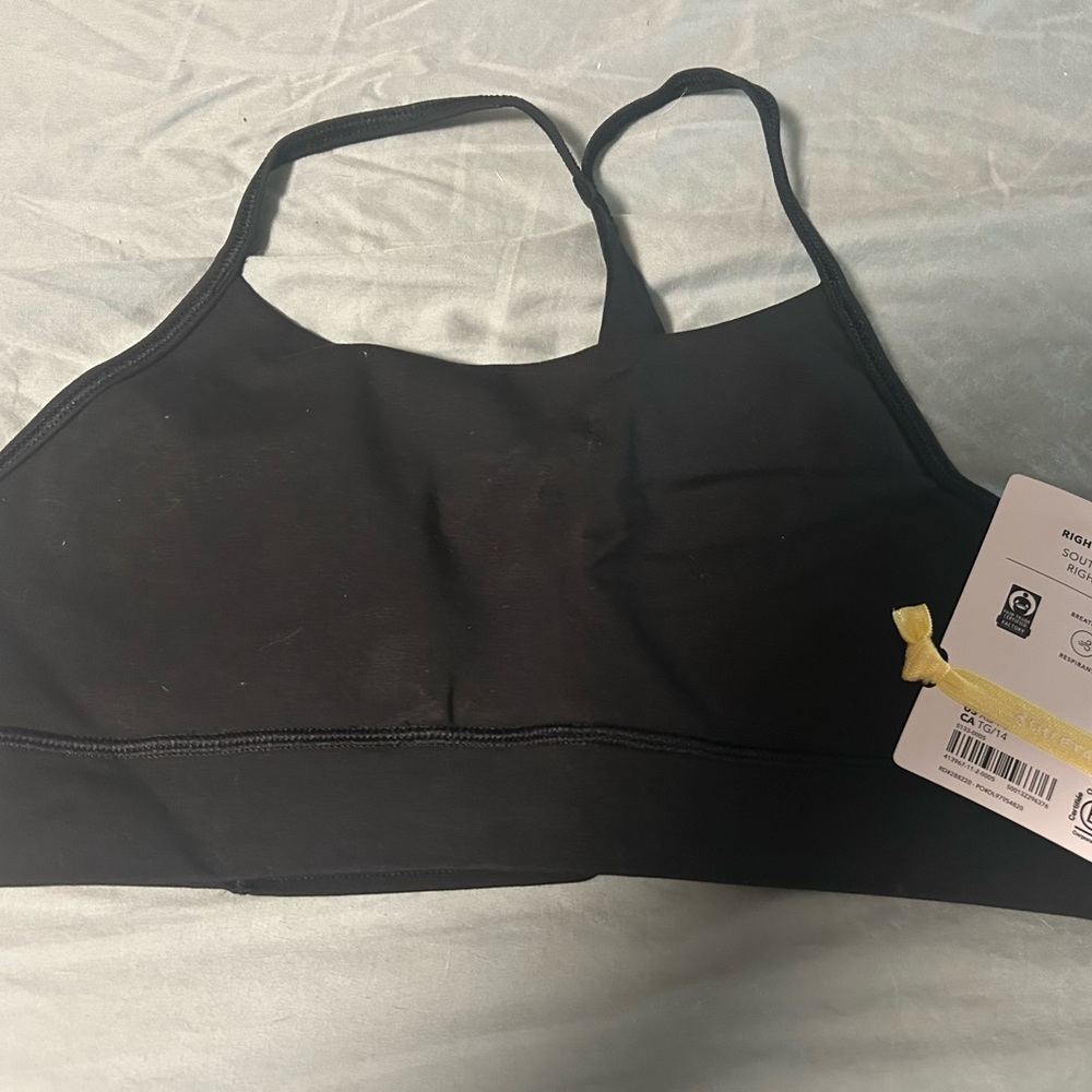 Athleta Girl Upbeat Bra Black Large nee